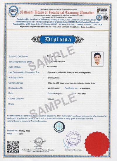 Sample Certificate sm